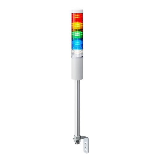 Patlite LR5 Series Amber, Blue, Green, Red, White Signal Tower, 5 Lights, 24 V dc, Pole Mount