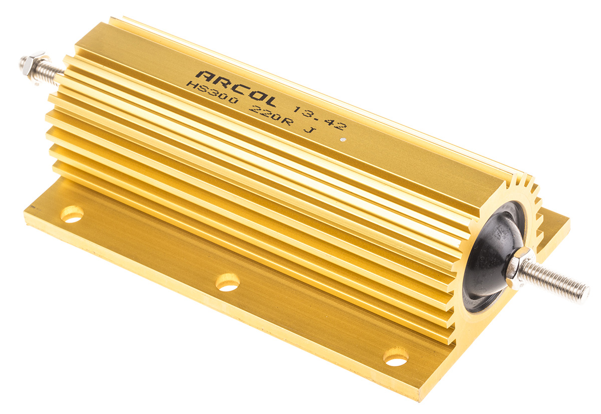 Arcol, 220Ω 300W Wire Wound Chassis Mount Resistor HS300 220R J ±5%