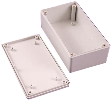 Hammond 1591 Series Grey Flame Retardant ABS Enclosure, IP54, Grey Lid, 165 x 71 x 29mm