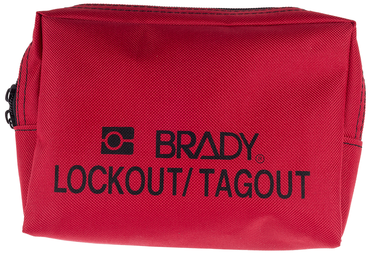 Brady Red Heavy Duty Nylon Lockout Tagout Empty Bags & Pouches