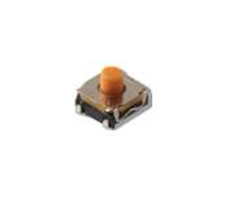 C & K IP67 Yellow Button Tactile Switch, SPST 50 mA 3.3 (Dia.)mm Surface Mount