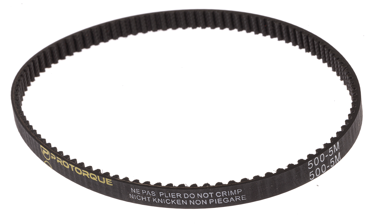 RS PRO Timing Belt, 100 Teeth, 500mm Length, 9mm Width