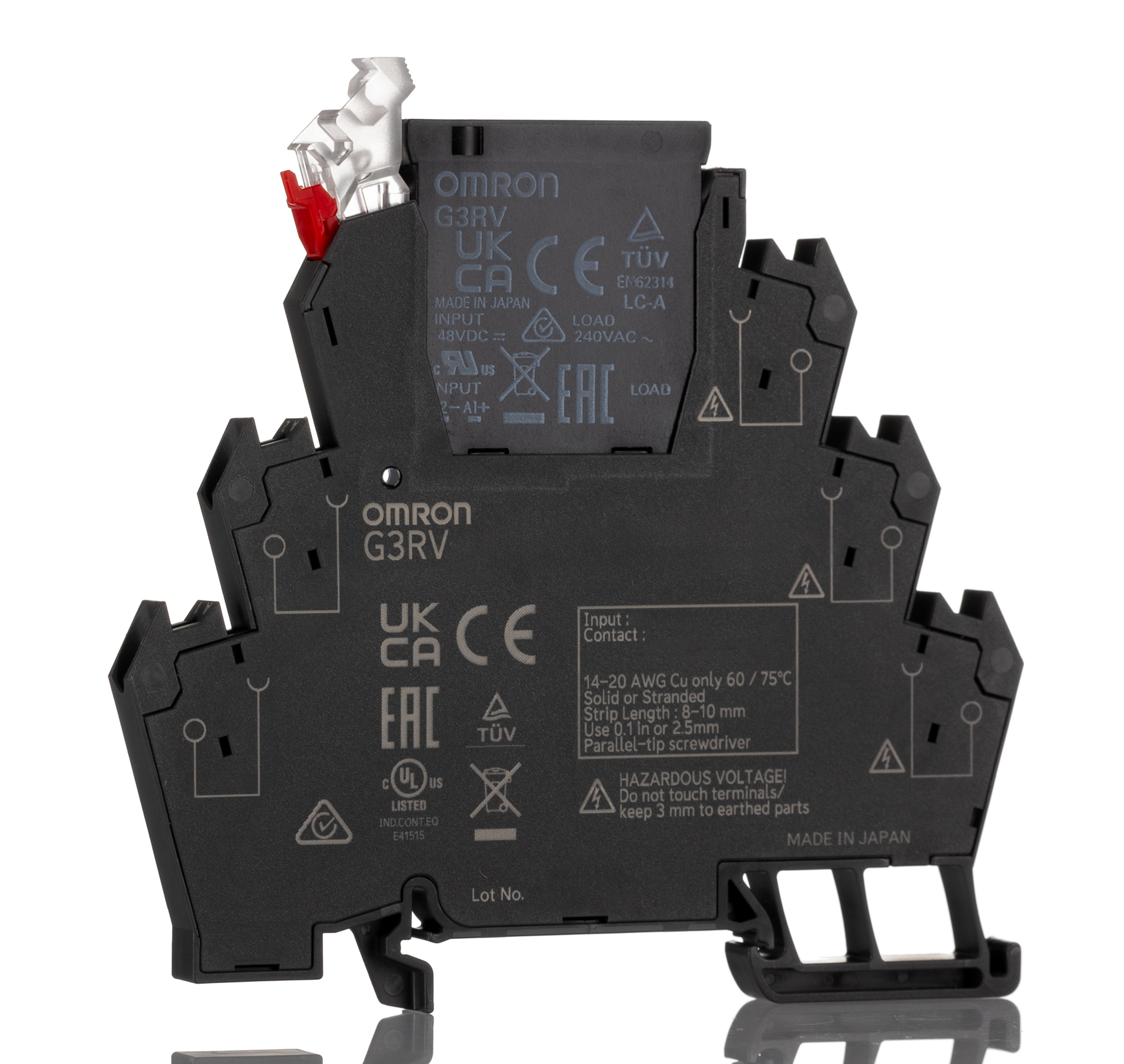 Omron G3RV-ST Series Solid State Interface Relay, 110 V ac Control, 2 A Load, DIN Rail Mount