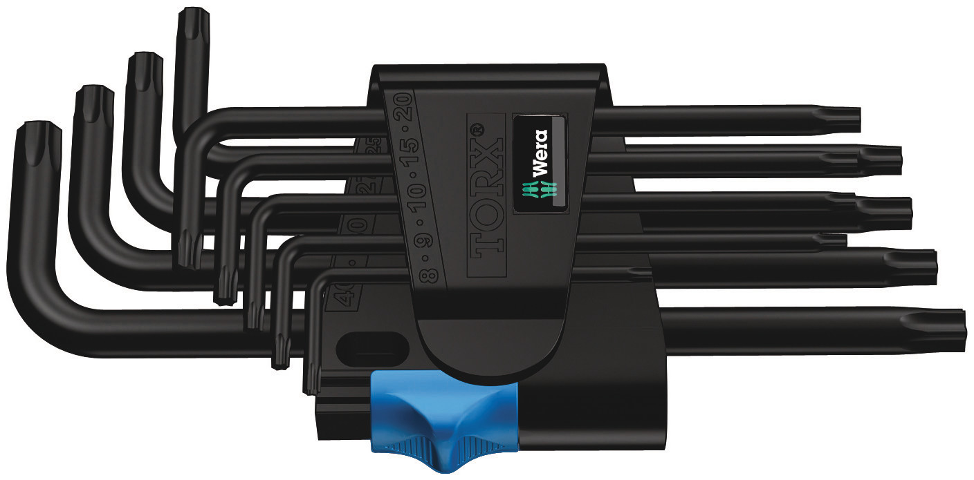 Wera 9-Piece Torx Key Set, L Shape, Long Arm