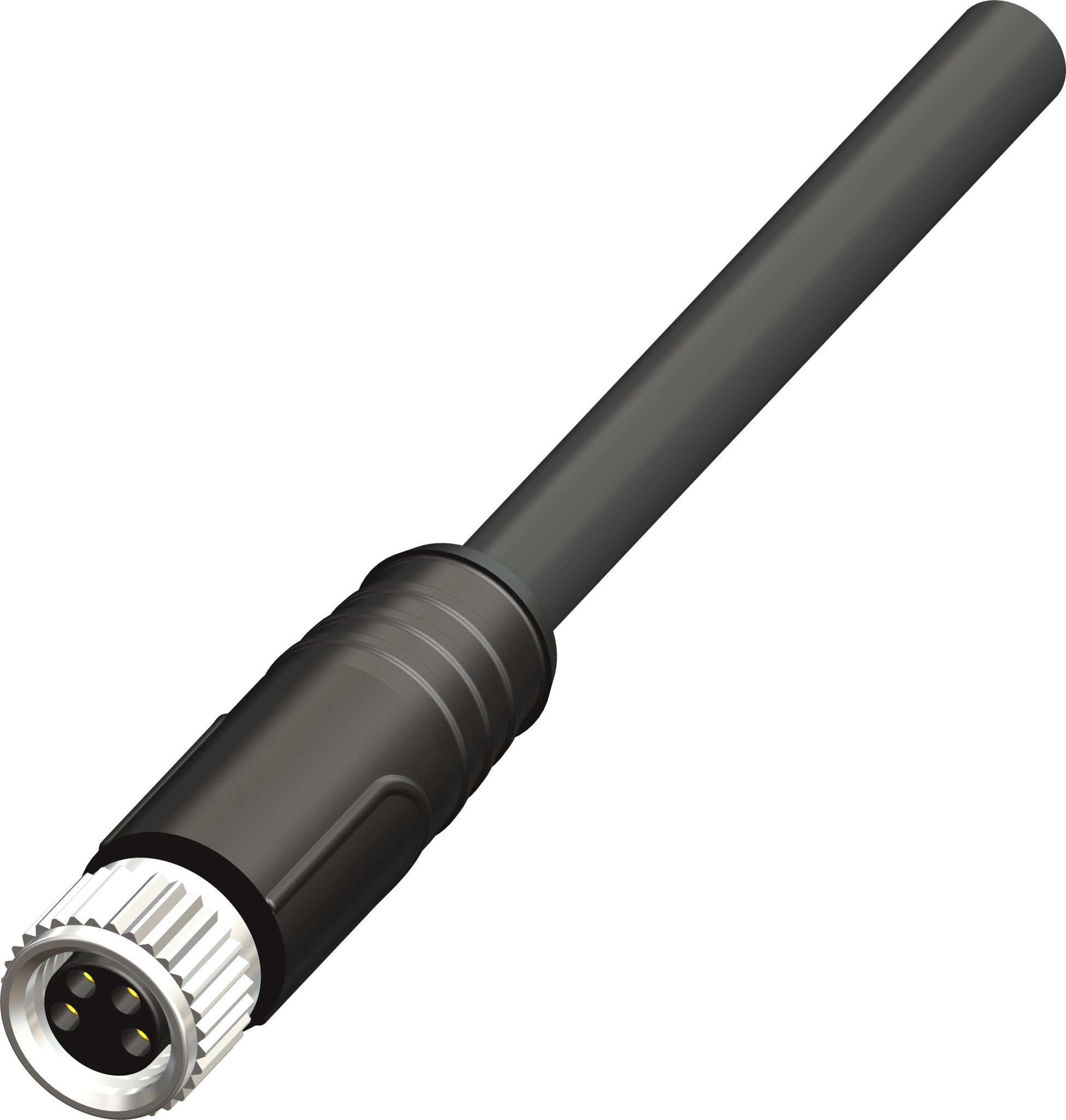 RS PRO Female 3 way Straight M8 to Unterminated Free Cable End Actuator/Sensor Cable, 10 m