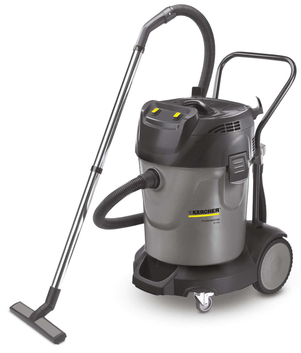 Karcher NT 70/2 Cylinder Wet and Dry Vacuum Cleaner for General Cleaning, 10m Cable, 220 → 240V ac, UK Plug