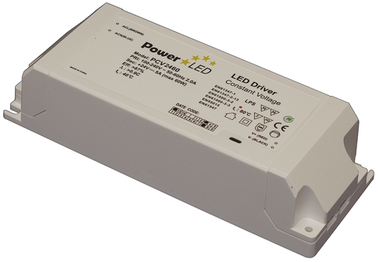 PowerLED LED Driver, 24V Output, 60W Output, 0 → 2.5A Output, Constant Voltage