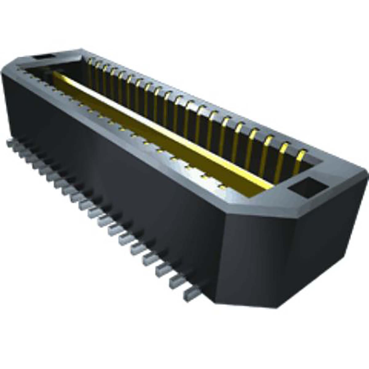 Samtec QTE Series Straight Surface PCB Header, 40 Contact(s), 0.8 mm Pitch, 2 Row, Shrouded
