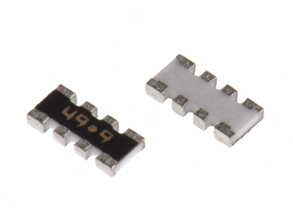 Bourns, CAY16 49.9Ω ±1% Isolated Resistor Array, 4 Resistors, 0.25W total, 1206 (3216M), Convex