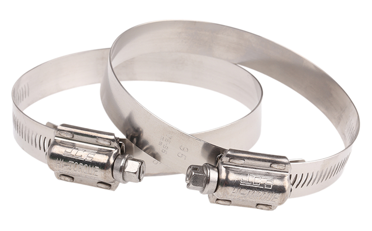 HI-TORQUE Stainless Steel Slotted Hex Worm Drive, 16mm Band Width, 75 → 95mm ID