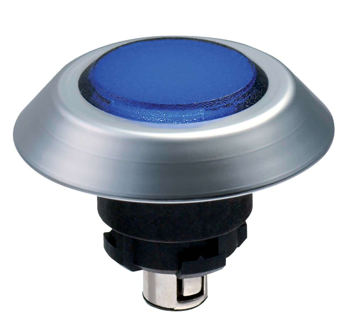 Schmersal NMLBL Series Blue Illuminated Momentary Push Button, 22.3mm Cutout, IP67, IP69K