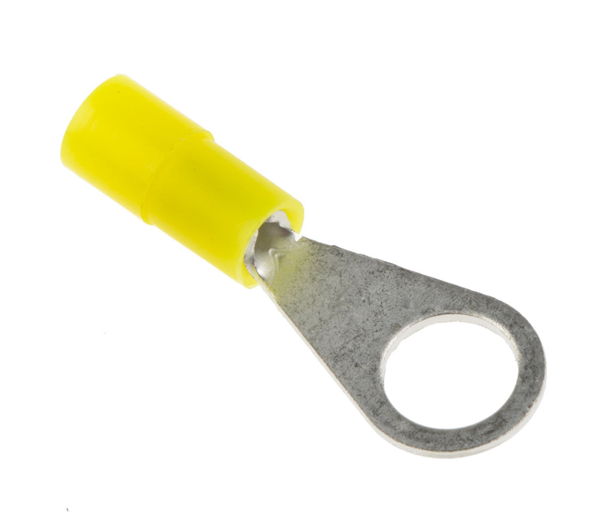 RS PRO Insulated Ring Terminal, M4 Stud Size, 0.2mm² to 0.5mm² Wire Size, Yellow