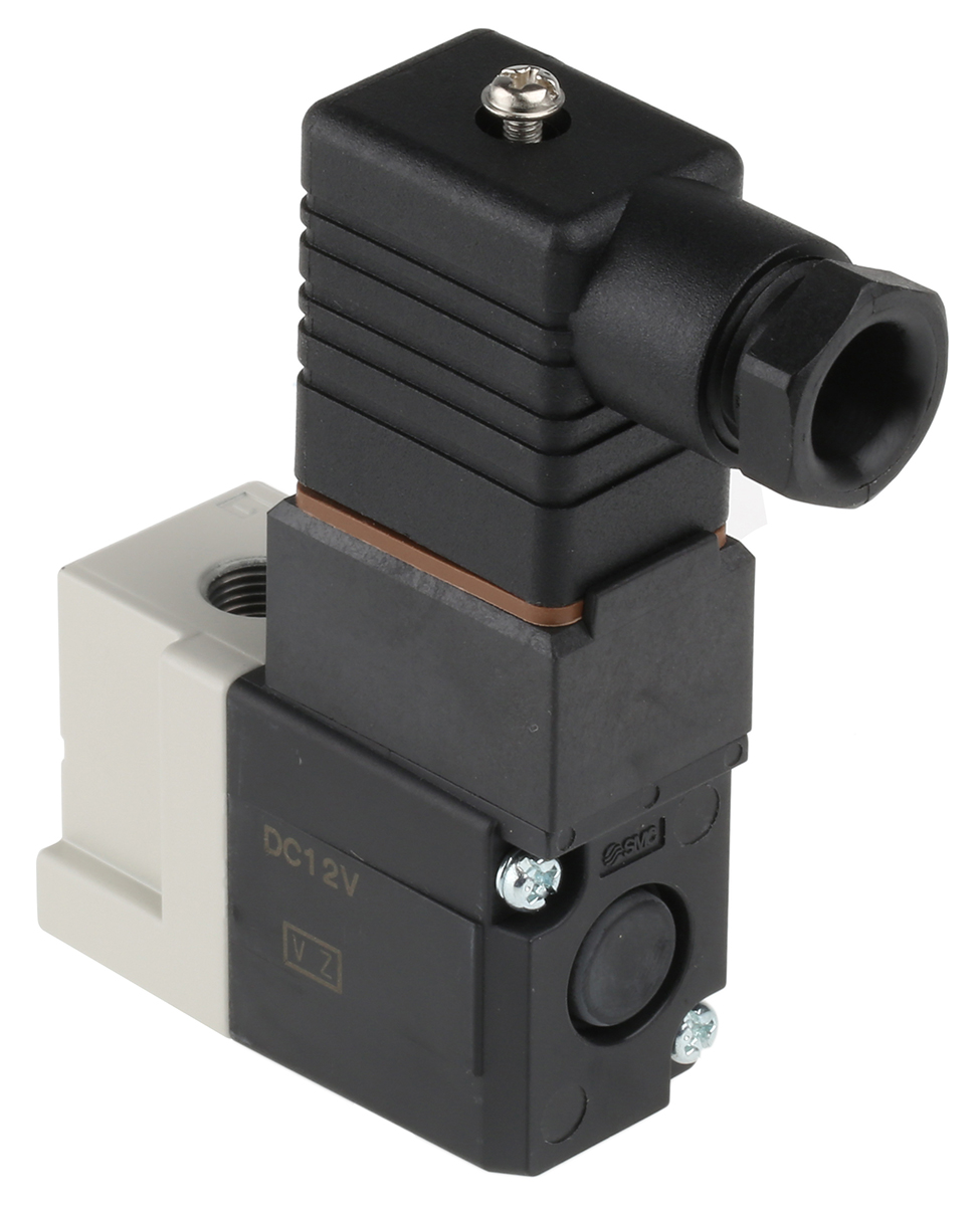 SMC 3/2 Pneumatic Solenoid Valve - Solenoid/Solenoid G 1/8 VT307 Series 12V dc