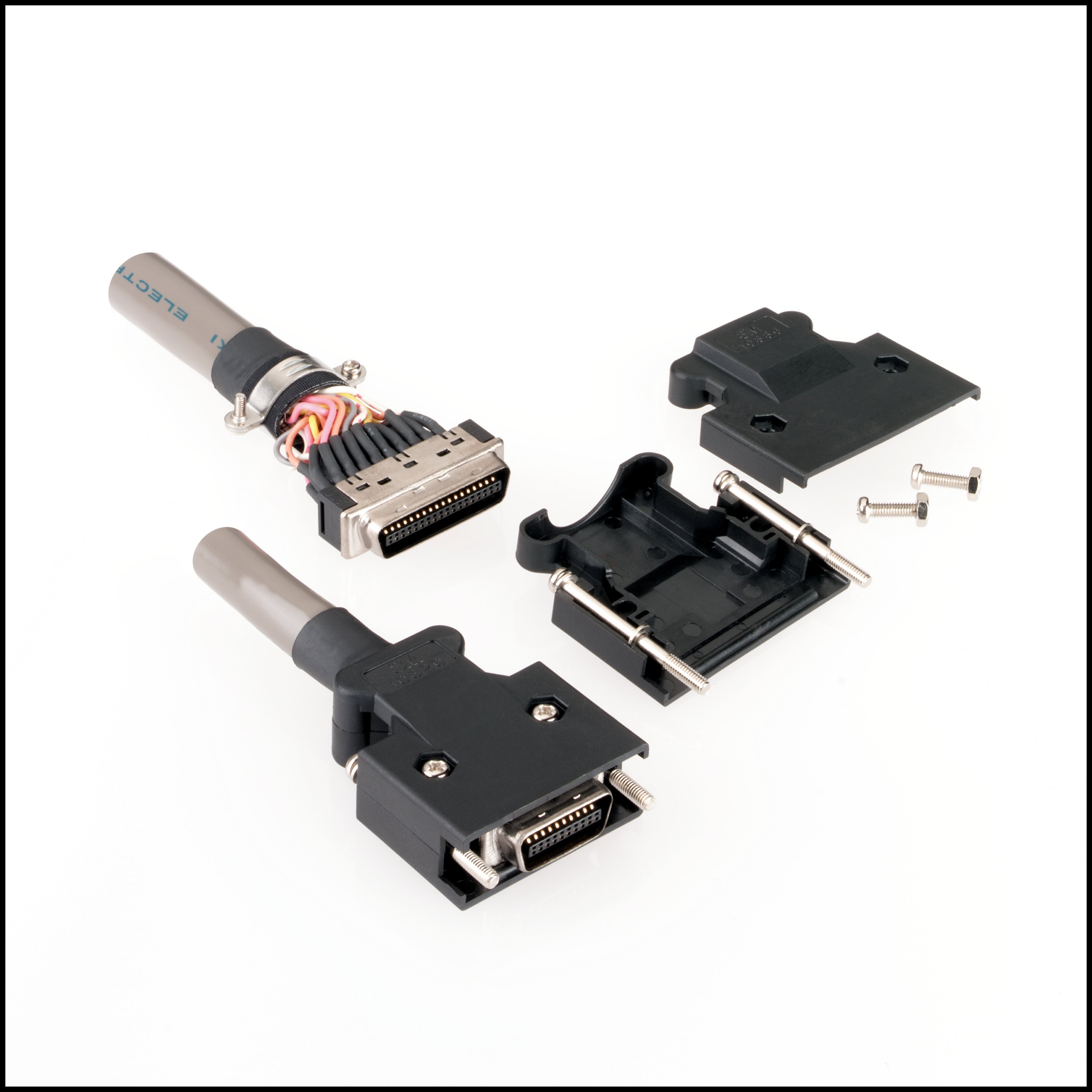 3M 101 20 Way Wire Mount D-sub Connector Plug, 1.27 mm, 2.54 mm Pitch