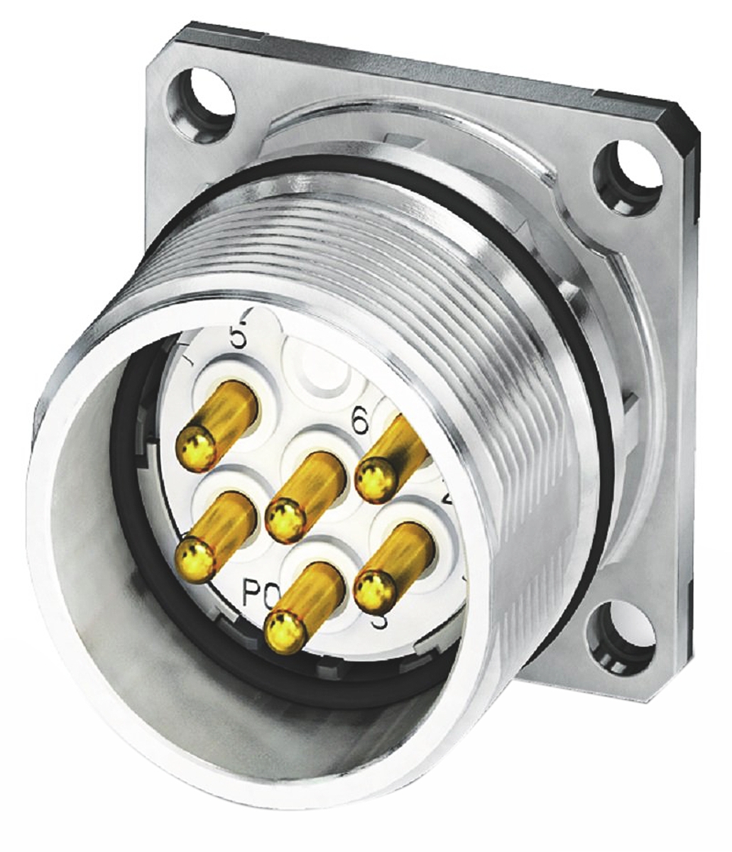 Phoenix Contact Circular Connector, 9 Contacts, Bulkhead Mount, M23 Connector, Plug, Male, IP67, CA Series