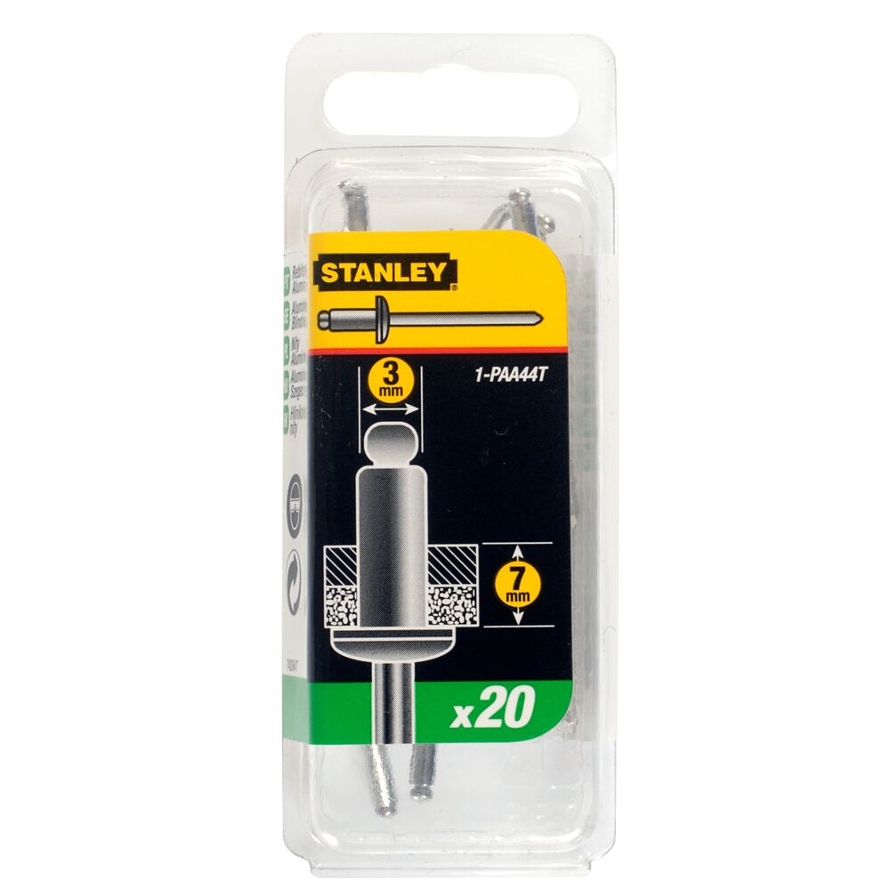 Stanley Aluminium Rivet Set Rivet, 3mm
