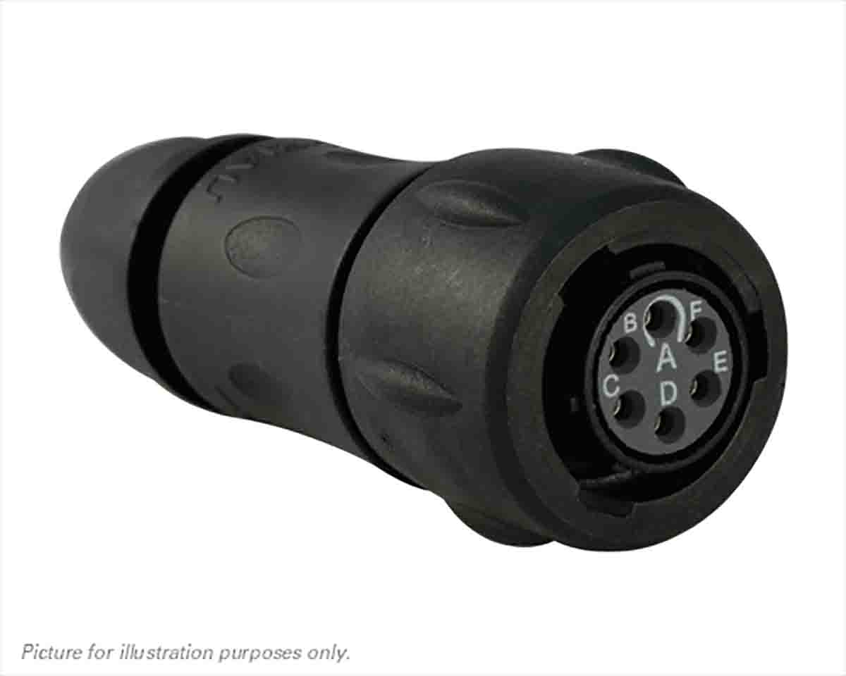Souriau Sunbank by Eaton Circular Connector, 6 Contacts, Cable, Standard Connector, Socket, Female, IP68, IP69K, UTS