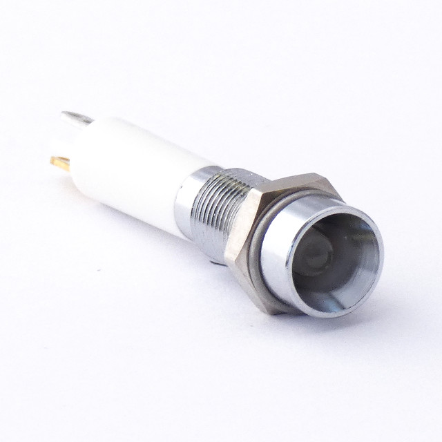 CML Innovative Technologies 1905X Series White Panel Mount Indicator, 24V c.a. / V c.c., 8mm Mounting Hole Size, Solder
