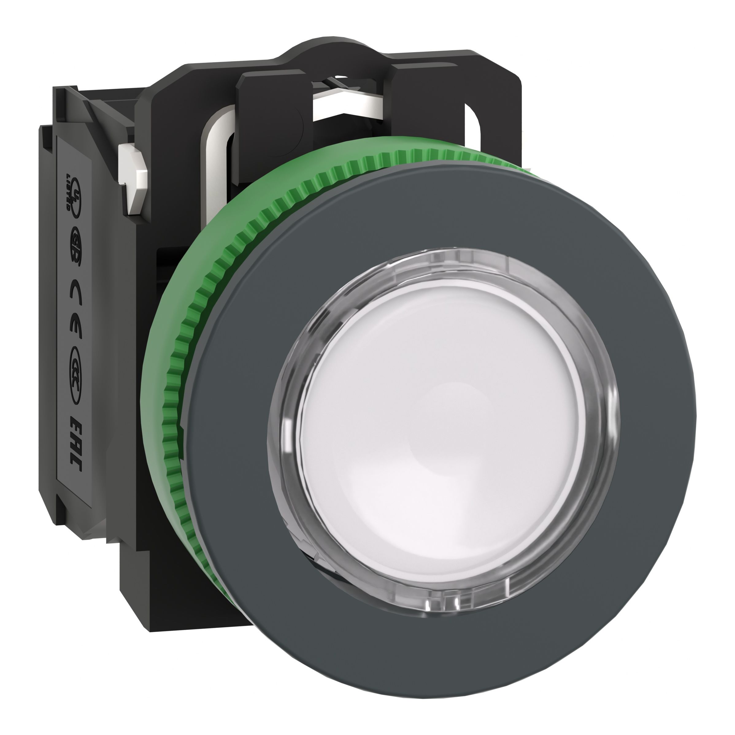 Schneider Electric Harmony Series Illuminated Push Button, Panel Mount, 30mm Cutout, SPDT