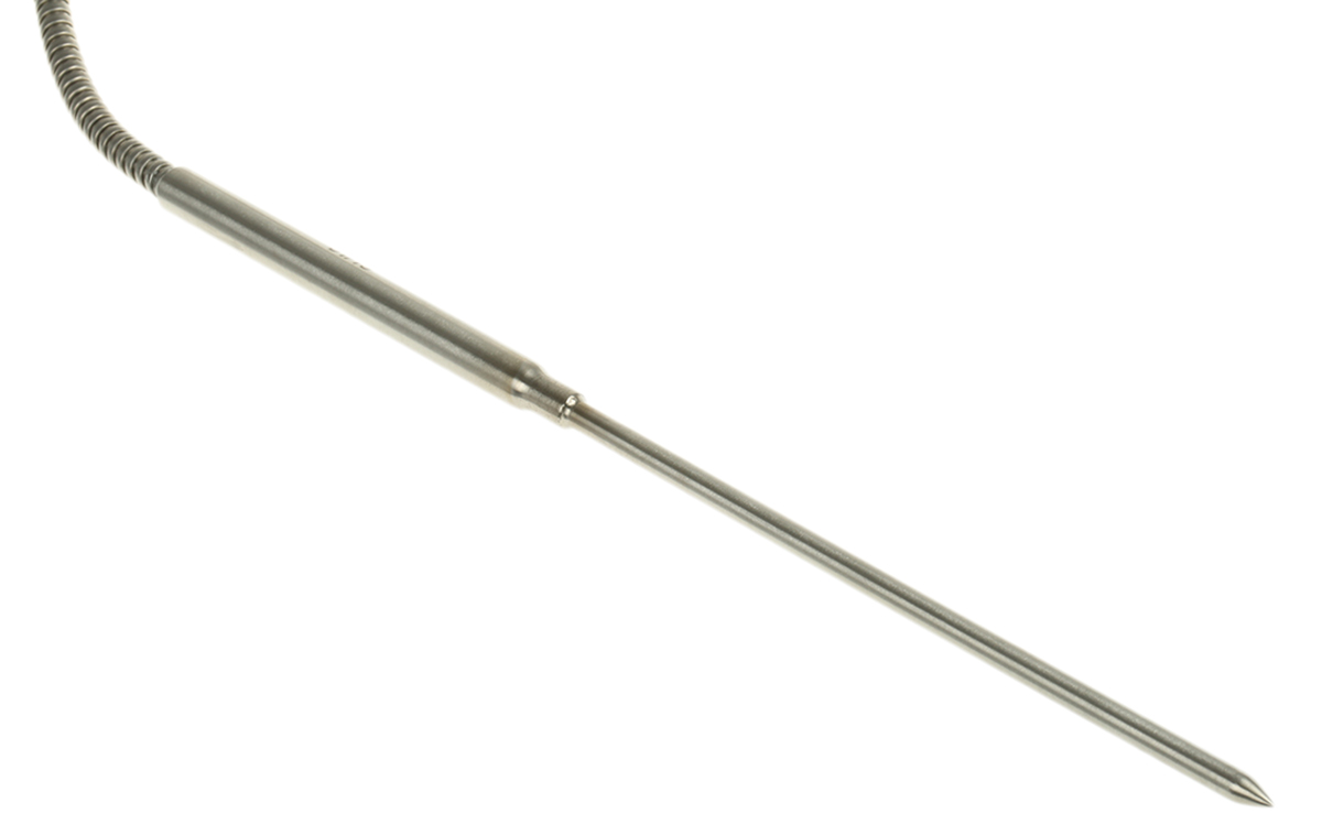 Correge PT100 RTD Sensor, 6mm Dia, 300mm Long, 2 x 3 Wire, Probe, Classe B +250°C Max