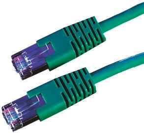 Roline, 10m Cat6, Green RJ45 to Male RJ45 Male, S/FTP Shielded, Terminated PVC Sheath