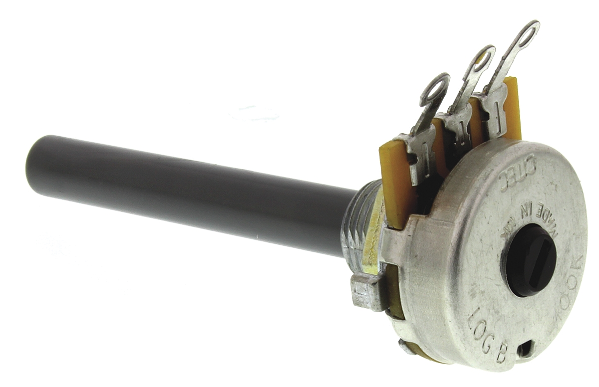 TE Connectivity 23 100kΩ Rotary Potentiometer 1-Gang Panel Mount, 1624153-2