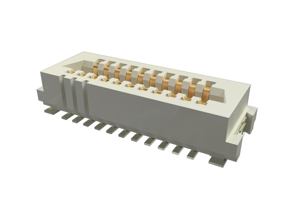Amphenol Communications Solutions Conan Lite Series Straight, Vertical PCB Mount PCB Socket, 21-Contact, 1mm Pitch,