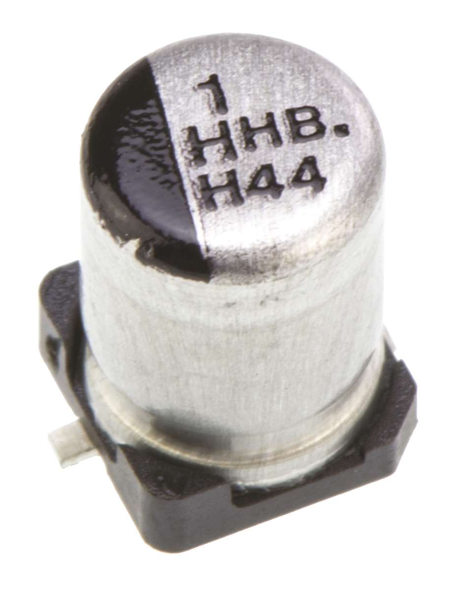 Panasonic 1μF Aluminium Electrolytic Aluminium Electrolytic Capacitor 50V dc, Surface Mount - EEEHB1H1R0R