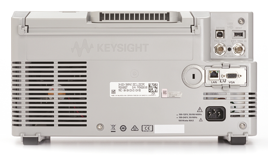 Keysight Technologies DSOX3034T InfiniiVision 3000T X Series, 350MHz Bench Oscilloscope, 4 Analogue Channels, 16