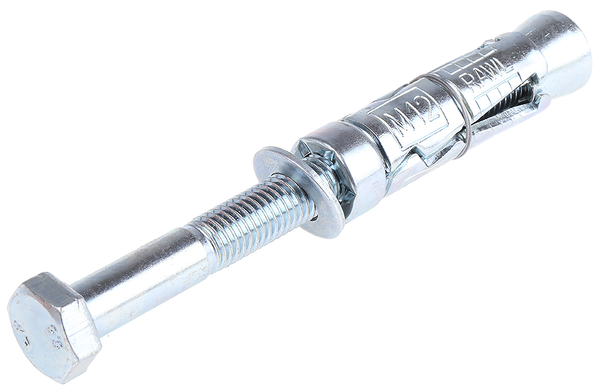 RawlPlug Steel Masonry Anchor M12 x 140mm, 20mm Fixing Hole