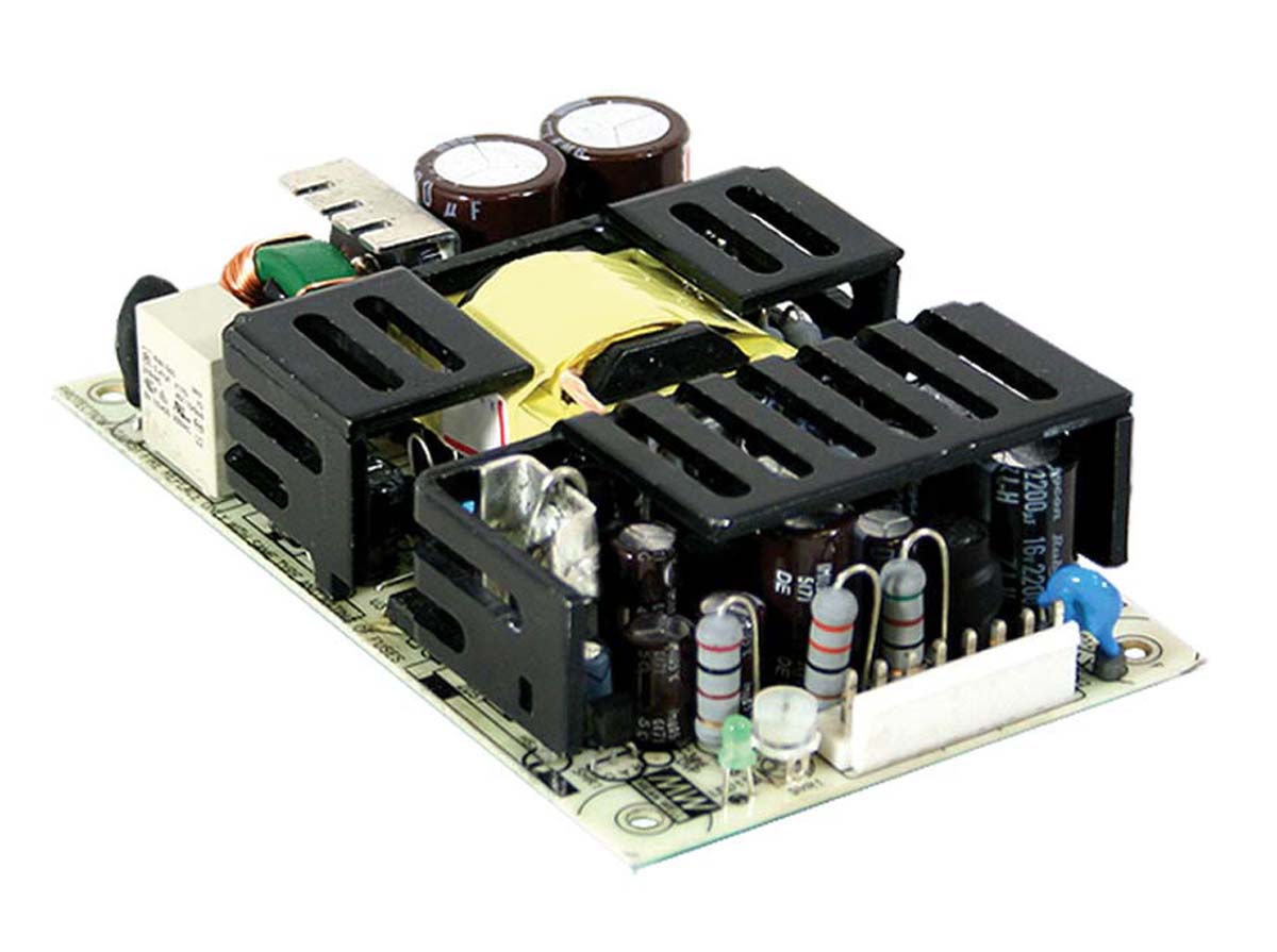 MEAN WELL Switching Power Supply, RPT-75D, 5 V dc, 12 V dc, 24 V dc, 1 A, 1.5 A, 5 A, 73W, Triple Output, 127 →