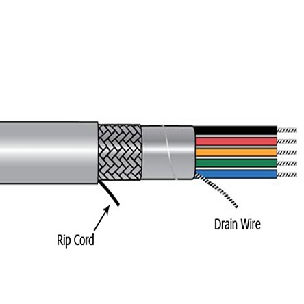 Alpha Wire Xtra-Guard 1 Performance Cable Multicore Cable, 25 Cores, 0.46 mm² 22, Screened, 100 ft, Grey Polyvinyl
