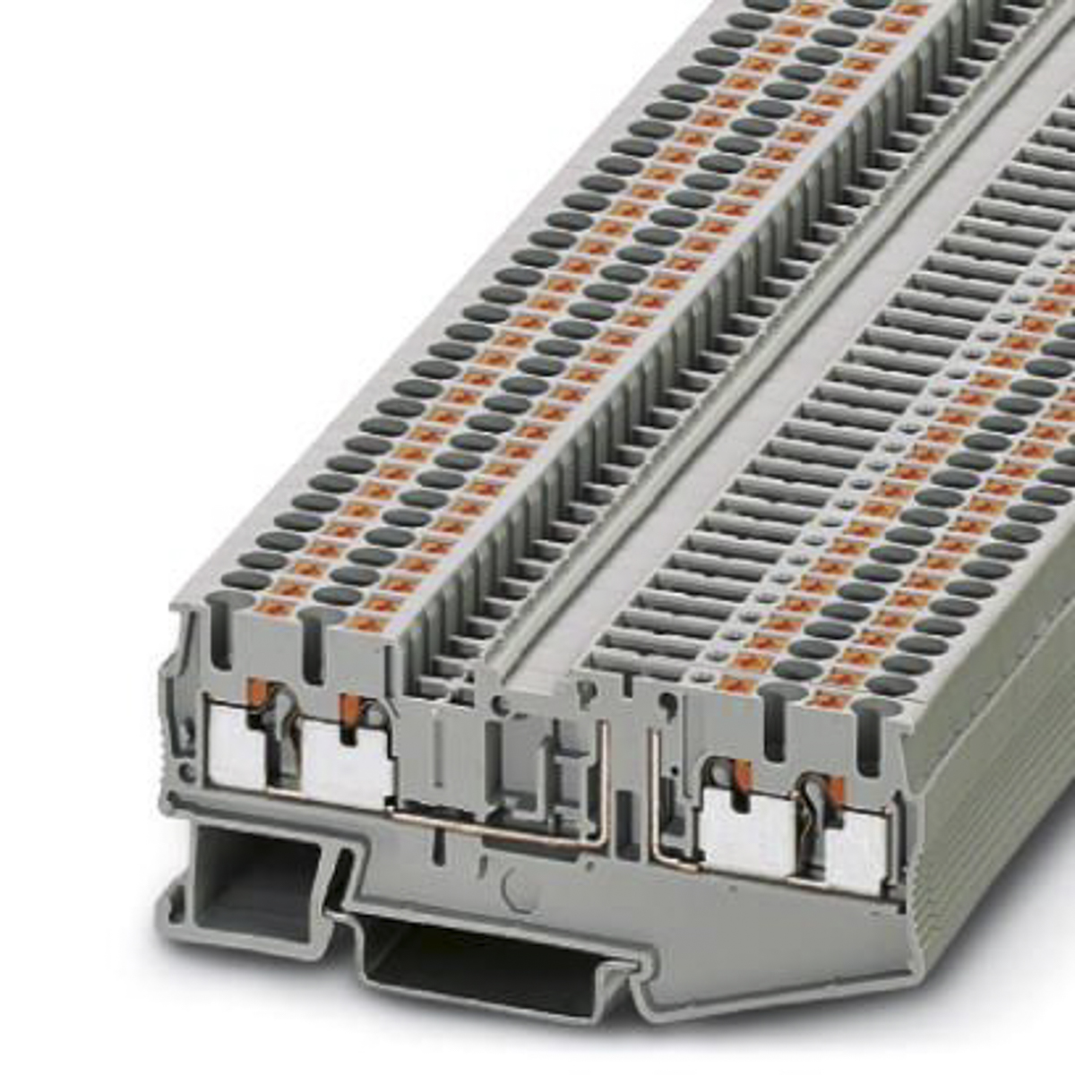 Phoenix Contact 3210208 PT 2.5-QUATTRO-TG Series Grey, 0.14 → 4mm², Single-Level, Push In Termination