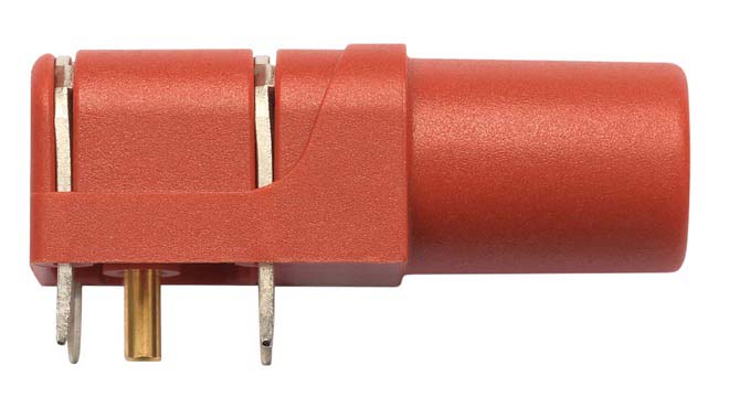 Schutzinger Red Female Banana Socket, 4 mm Connector, Solder Termination, 24A, 1000V, Gold Plating