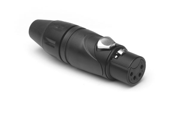 Amphenol Industrial Cable Mount XLR Connector, Female, IP40, 133 V, 4 Way, Gold Plating