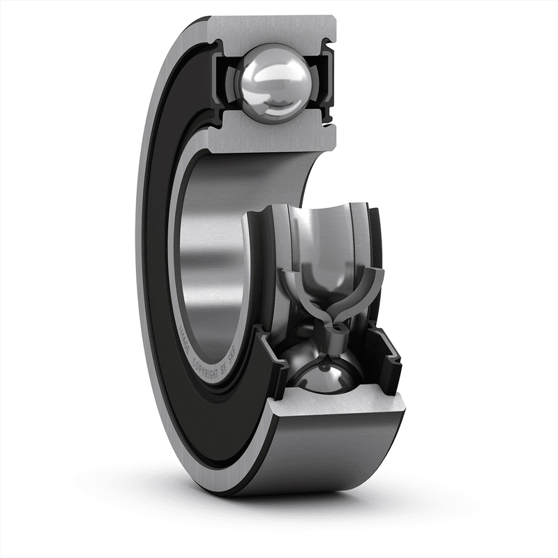 SKF 6000-2RSL 1 Row Ball Bearing - 10 mm ID, 26 mm OD
