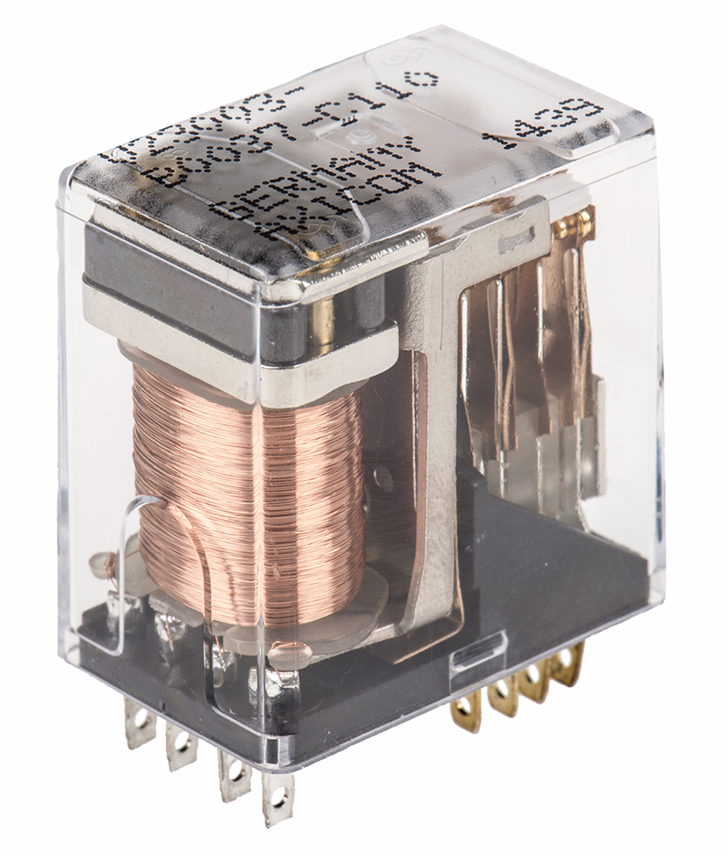 TE Connectivity Plug In Latching Signal Relay, 24V dc Coil, 3A Switching Current, 4PDT