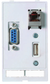 HARTING Straight, Panel Mount, Female to Female, Female to Male- Triple Port Type A 2.0 USB Connector