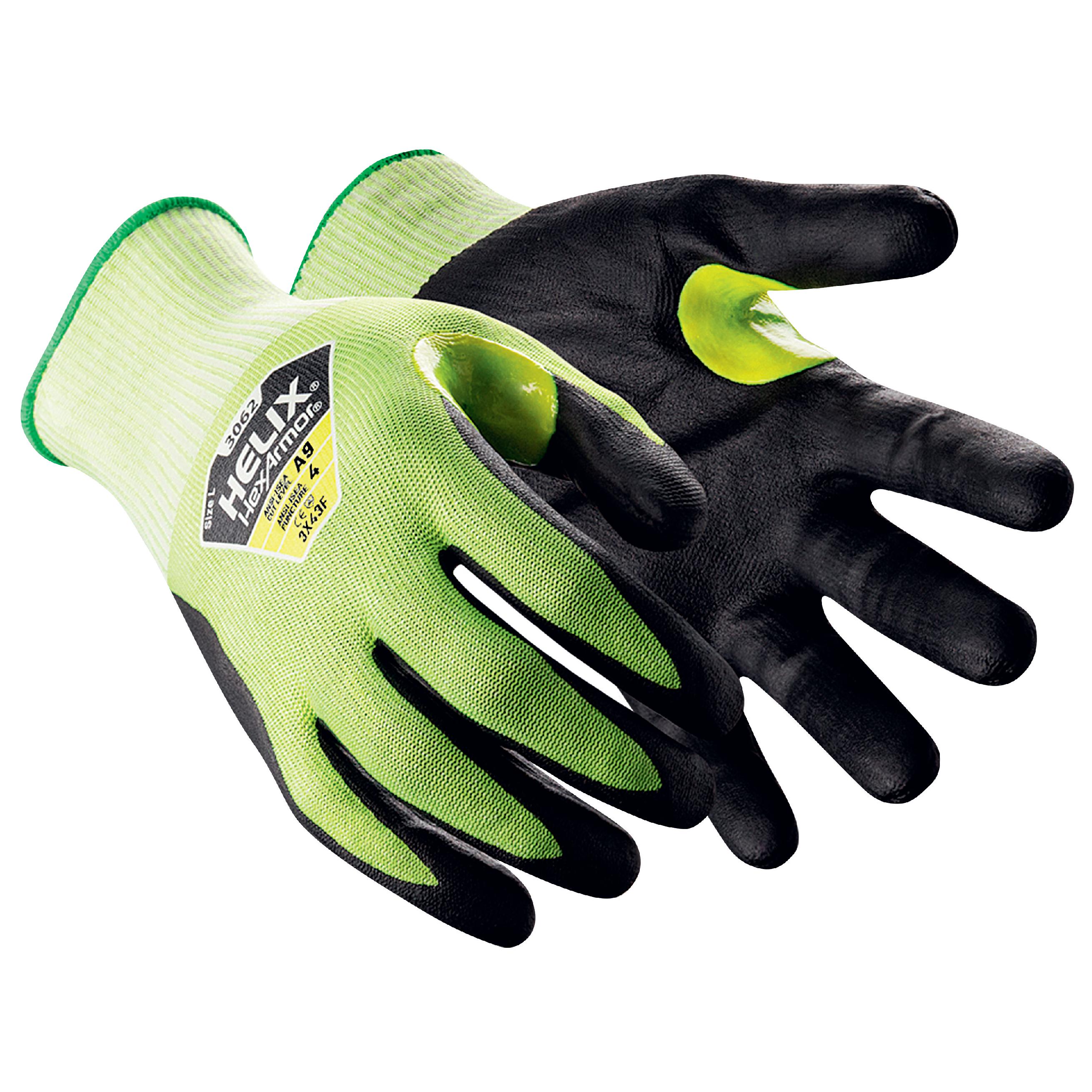 Hexarmor 3062 High Performance Polyethylene, Metal Fibre Work Gloves, Nitrile Foam Coating