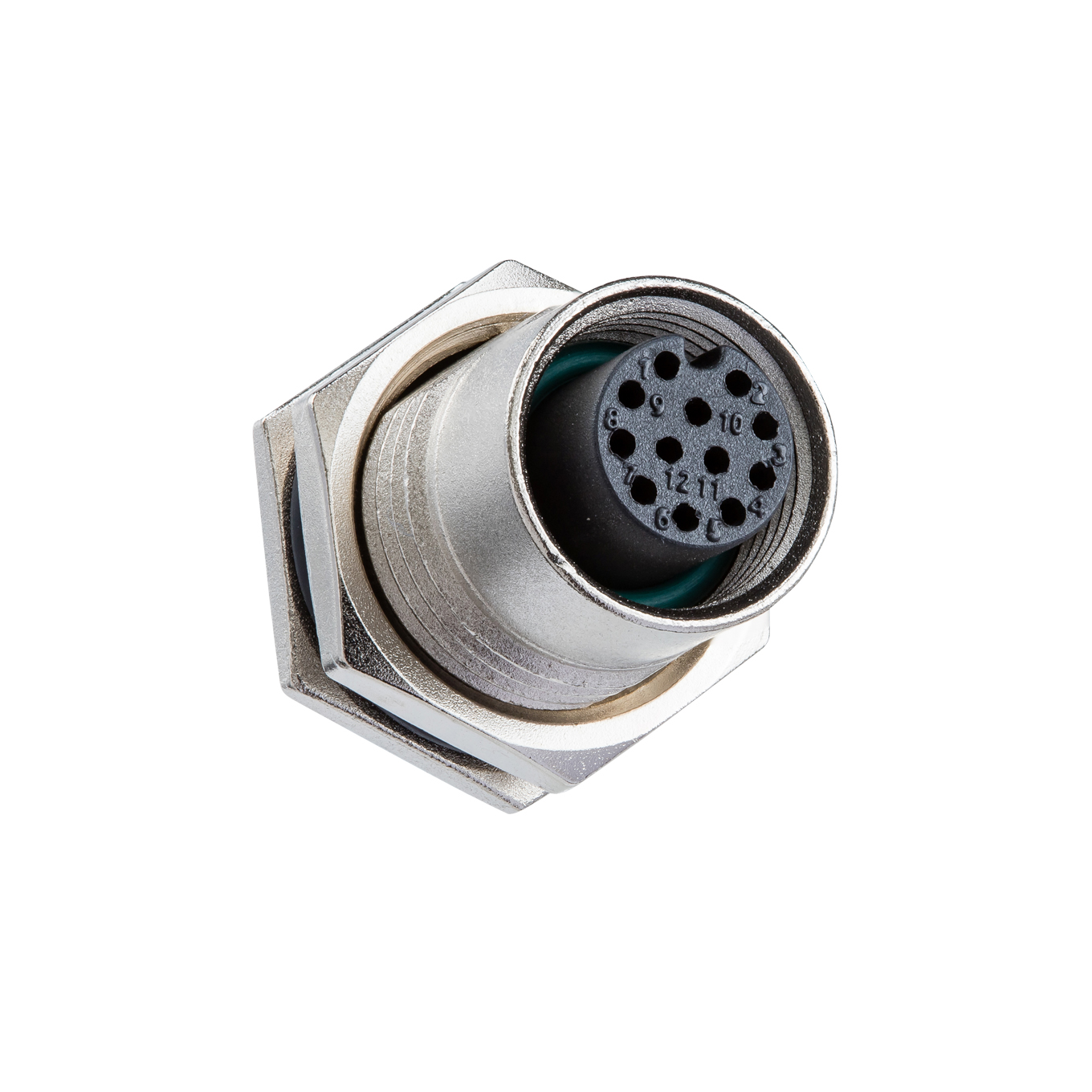 Amphenol Industrial Circular Connector, 2 Contacts, Panel, M12 Connector, Socket, Female, IP67, M Series