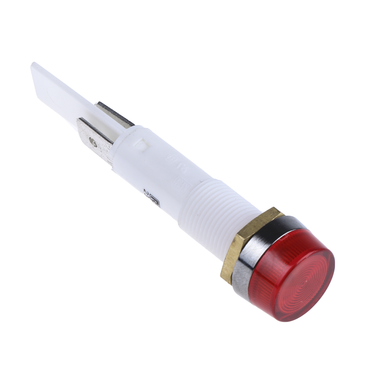 Arcolectric (Bulgin) Ltd 0277 Series Red Neon Panel Mount Indicator, 230V ac, 10mm Mounting Hole Size, Solder Tab
