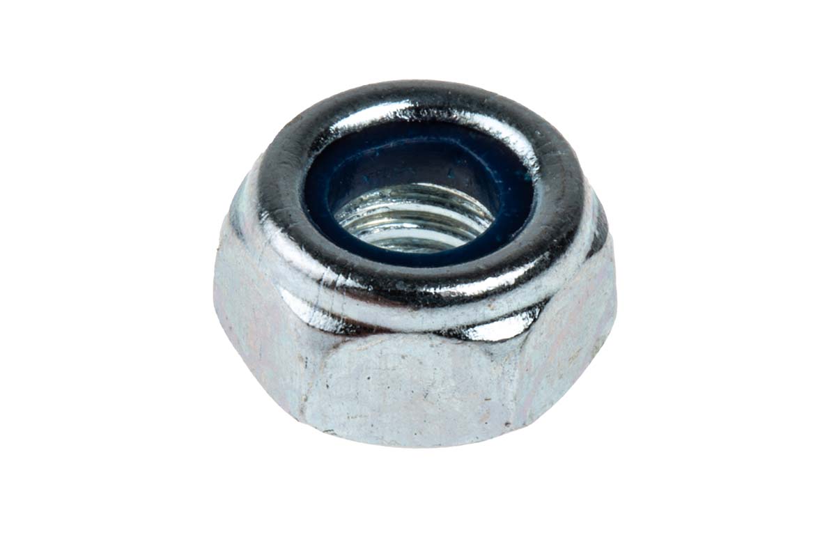 RS PRO, Bright Zinc Plated Steel Lock Nut, DIN 985, M6