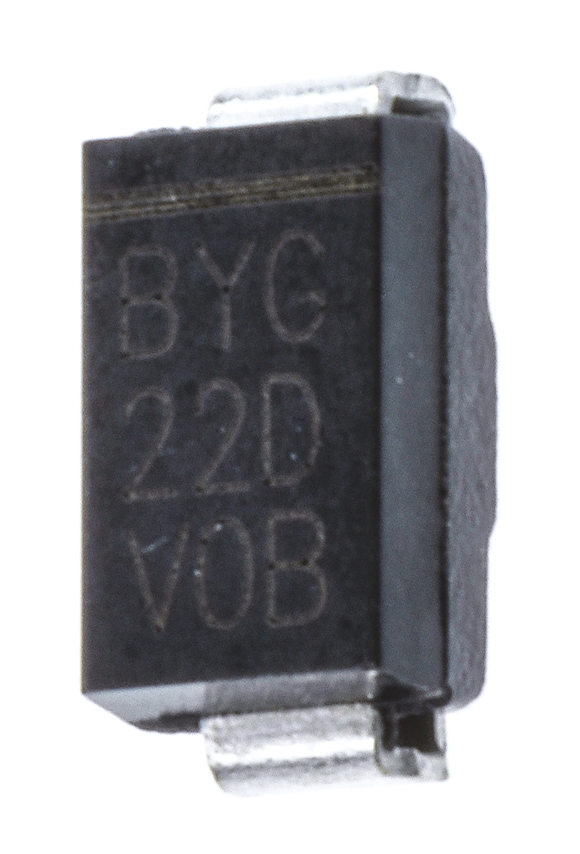 Vishay 200 V 2 A Diode Switching 2-Pin DO-214AC BYG22D-E3/TR3
