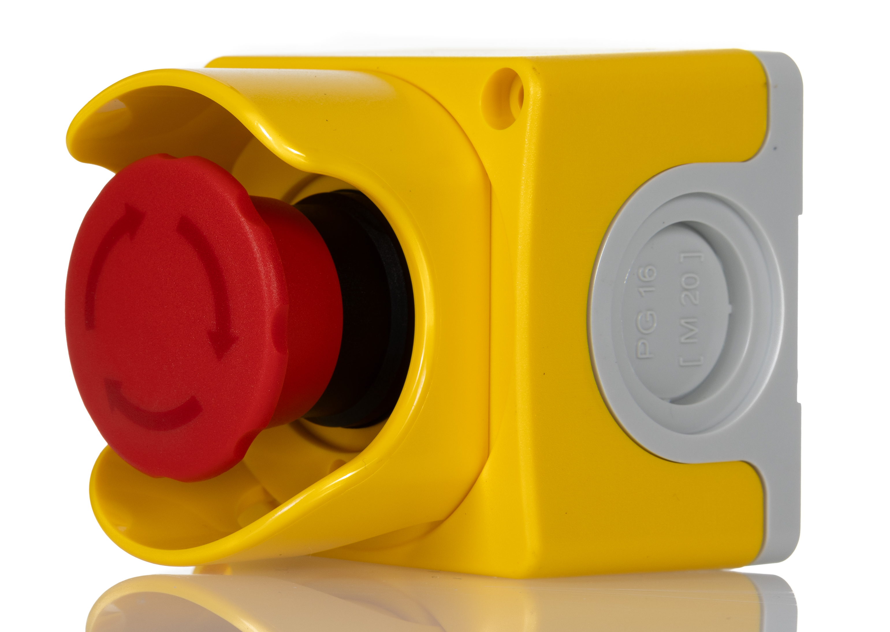 ABB Yellow Plastic CEPY1 Enclosure - 1 Hole 40mm Diameter