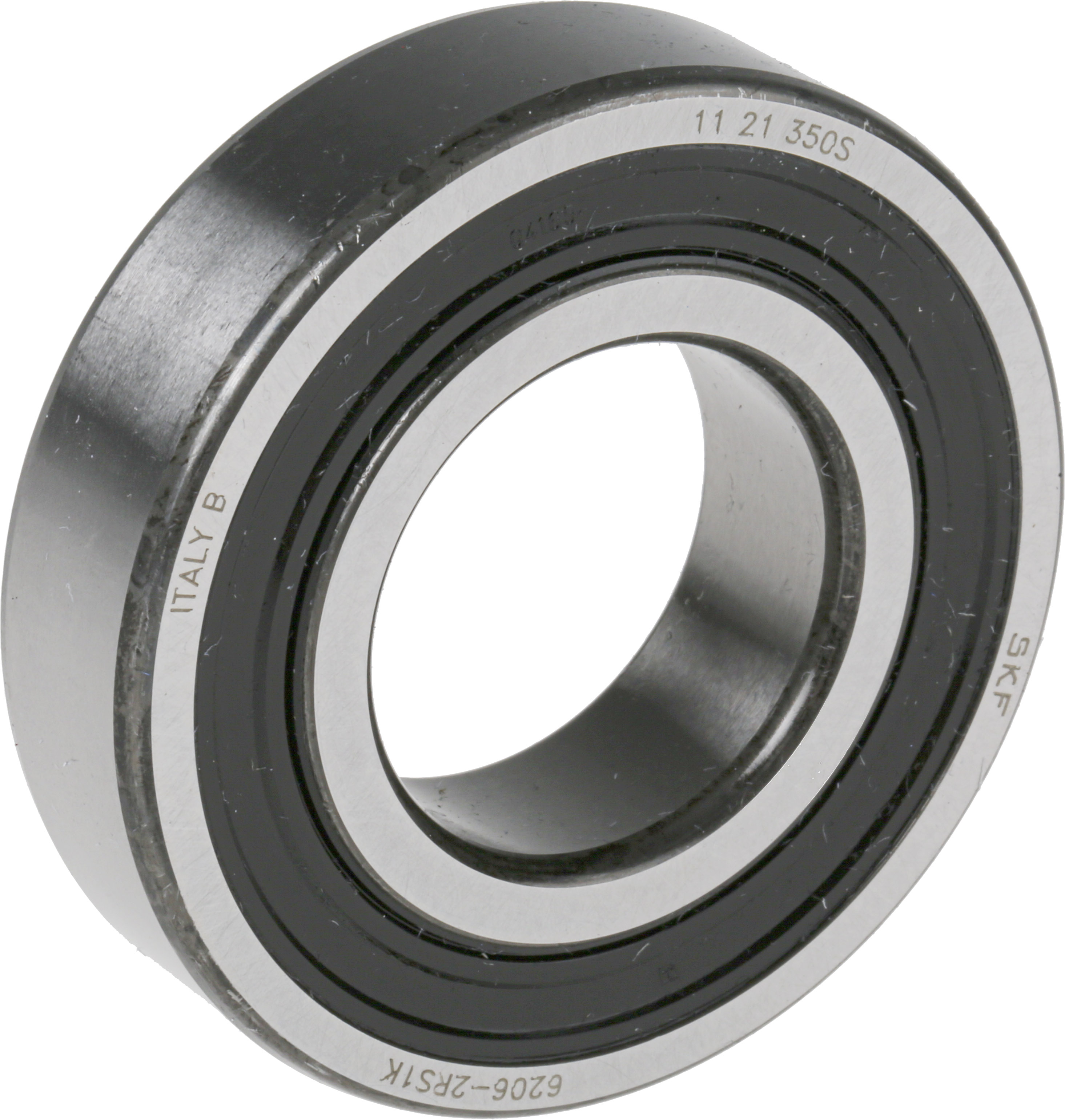 SKF 6206-2RS1K 1 Row Ball Bearing - 30 mm ID, 62 mm OD 16 mm Race Width