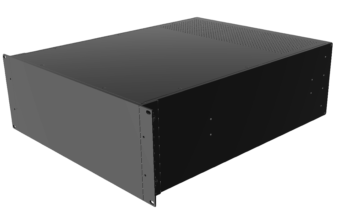 Hammond Black Aluminium Instrument Case, 178 x 422 x 59mm