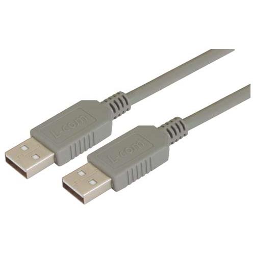 L-Com USB 2.0, Male USB to Male USB A, 800mm