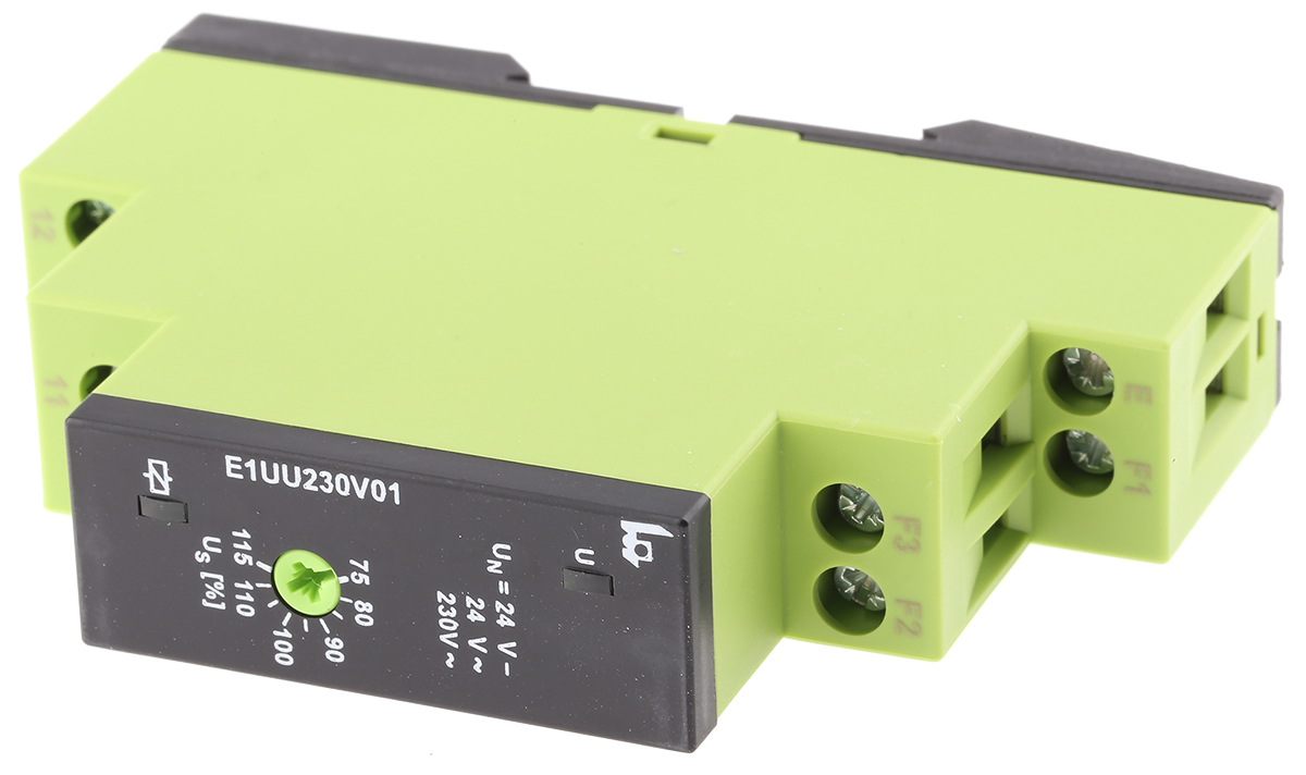 Tele Voltage Monitoring Relay, 1 Phase, SPDT, Maximum of 24V ac/dc, DIN Rail