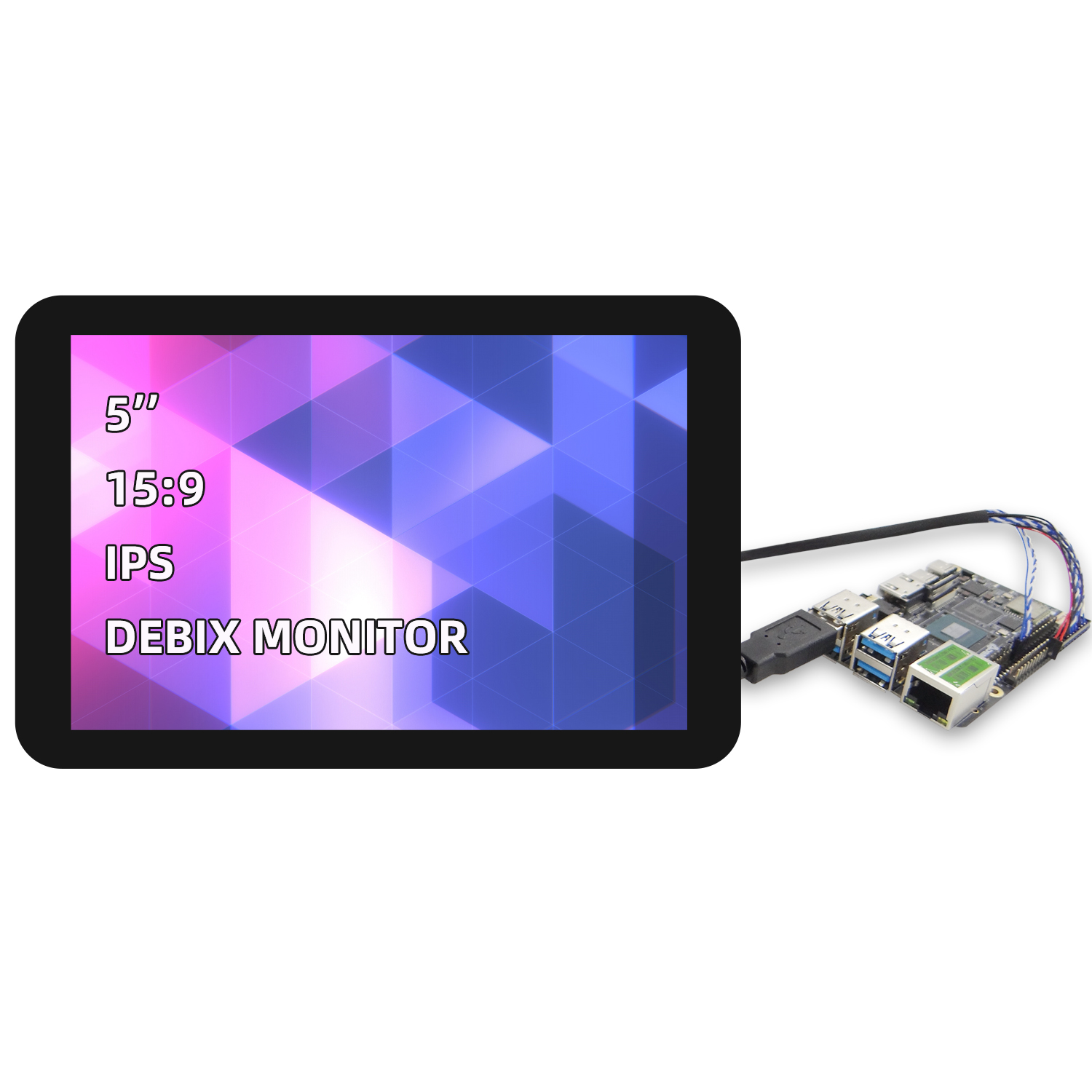 Okdo HC050IG40029-D58V.C, DEBIX SBC Screen 5in TFT