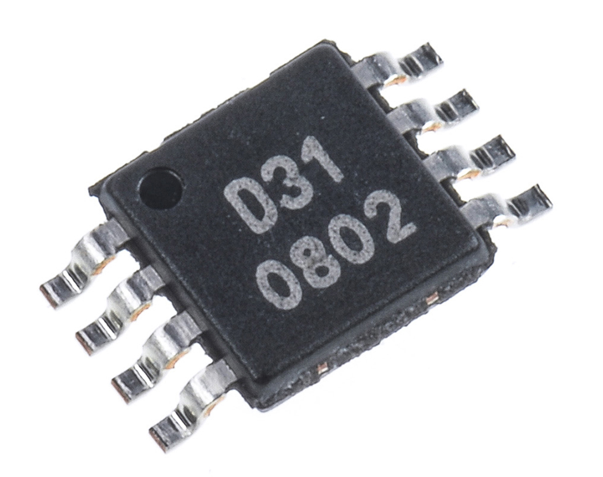 Texas Instruments, DAC 16 bit-, 93ksps, -1.25%FSR Serial (SPI/QSPI/Microwire), 8-Pin MSOP